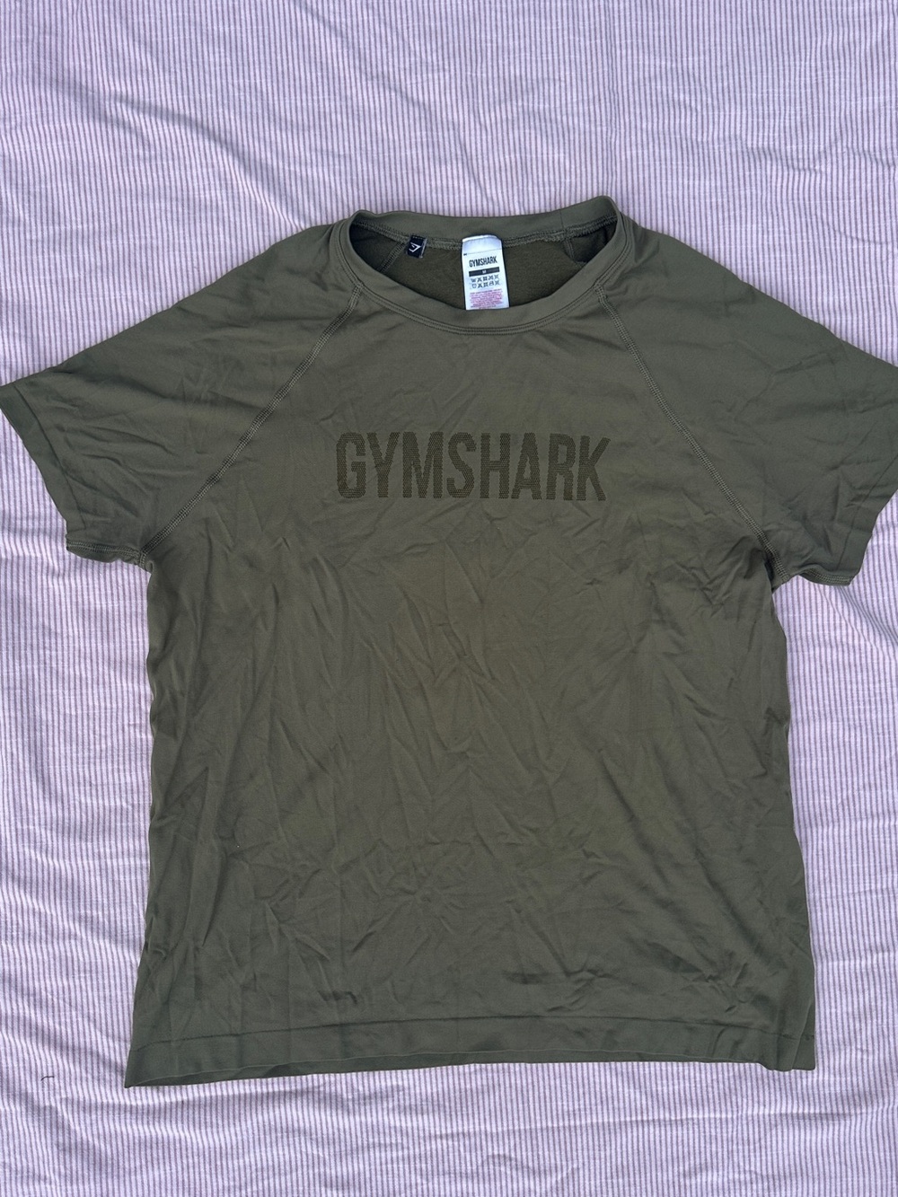 Gymshark Olive Tee with Subtle Logo